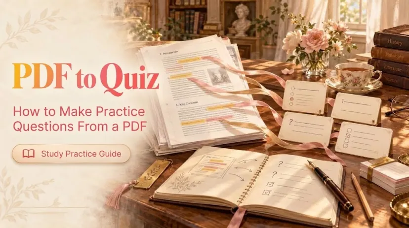 Learn how to perform pdf to quiz workflows to automatically generate practice questions from any document.
