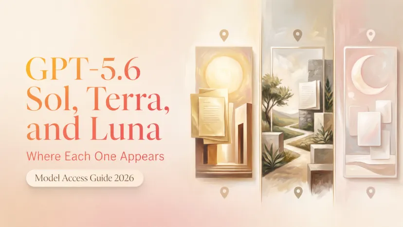 Discover the complete 2026 model access guide for GPT-5.6 Sol Terra Luna, detailing where each new AI model appears.