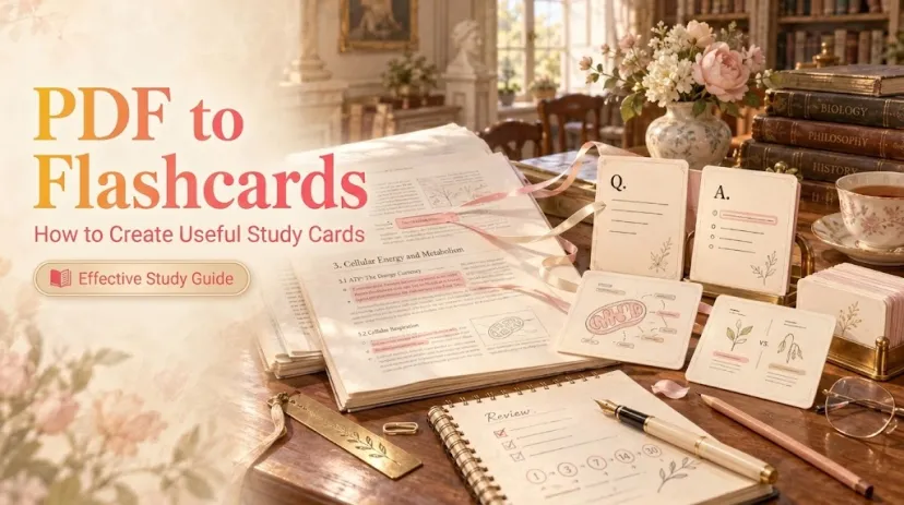 Master effective methods on pdf to flashcards workflows to automatically generate useful study cards.