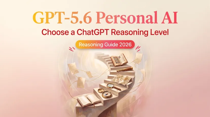 GPT-5.6 Personal AI Reasoning Guide 2026 Discover the 2026 reasoning guide for GPT-5.6 personal AI, featuring a magical spiral staircase with books and tools.