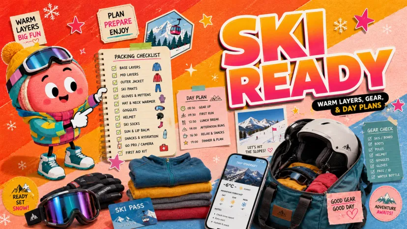 Ski Trip Packing List: Warm Layers, Gear, and Day Plans