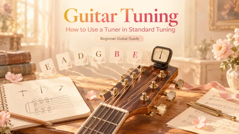 Guitar Tuning: How to Use a Tuner in Standard Tuning Master guitar tuning by learning how to use a clip-on tuner and standard note names for beginners.