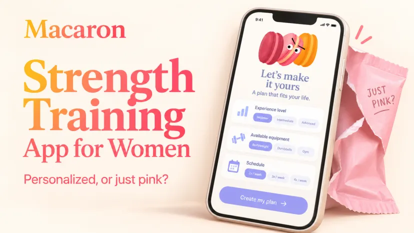 A phone with adjustable workout settings illustrates what to check in a strength training app for women.