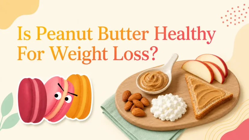 Healthy Snack Platter Analysis for Nut Butter Diets A wooden board with a spread slice, almonds, apples, and cottage cheese evaluating is peanut butter healthy for weight loss.