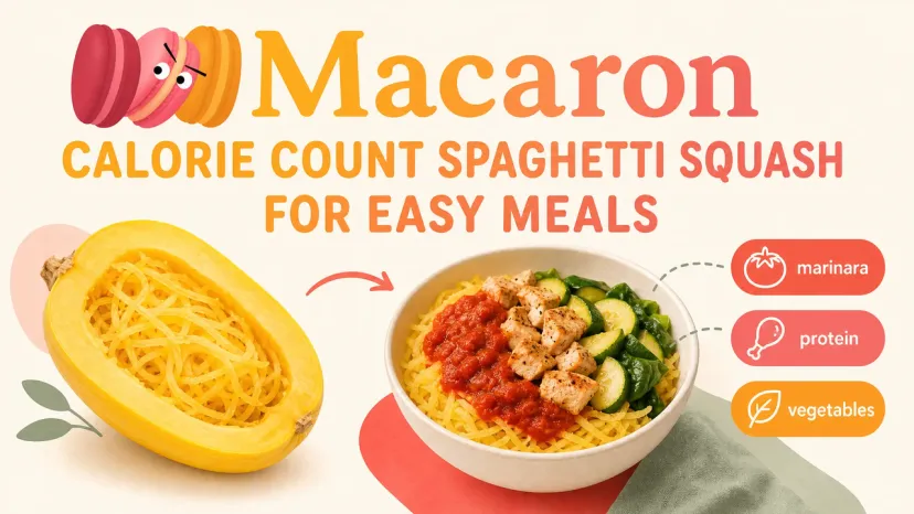 Easy Meal Guide for Calorie Count Spaghetti Squash A visual guide showing how to use low calorie count spaghetti squash with chicken and marinara for easy meals.