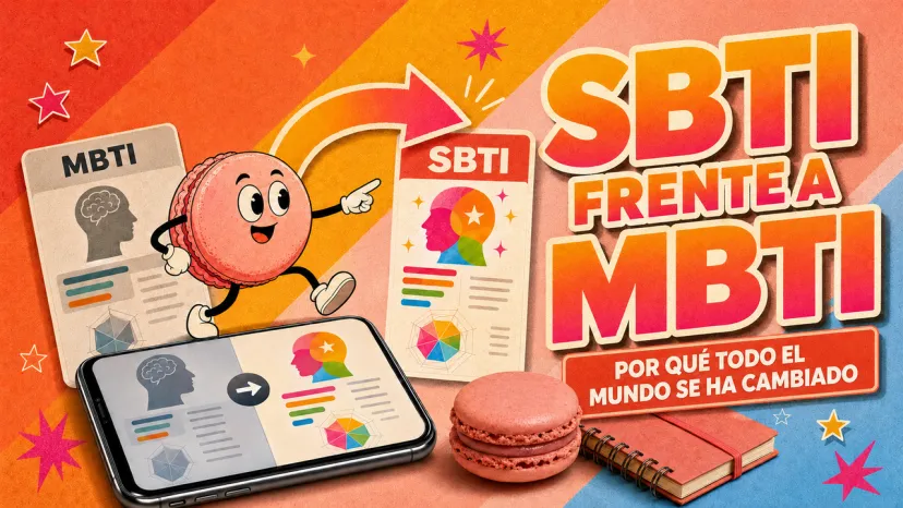 Test SBTI frente a MBTI: Por qué todo el mundo se está cambiando Ilustración comparativa del Test SBTI frente al MBTI, explicando por qué todos prefieren este nuevo formato.