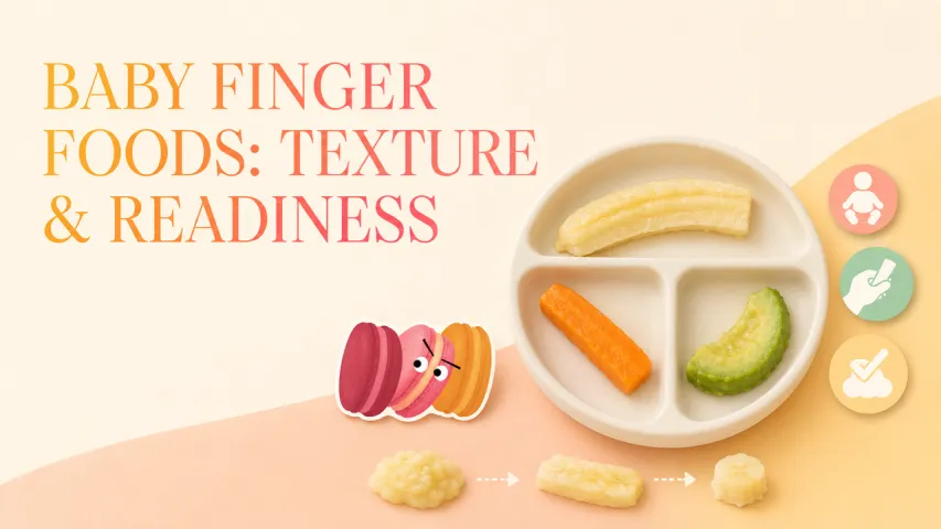 Baby Finger Foods: Track Texture and Readiness Safely