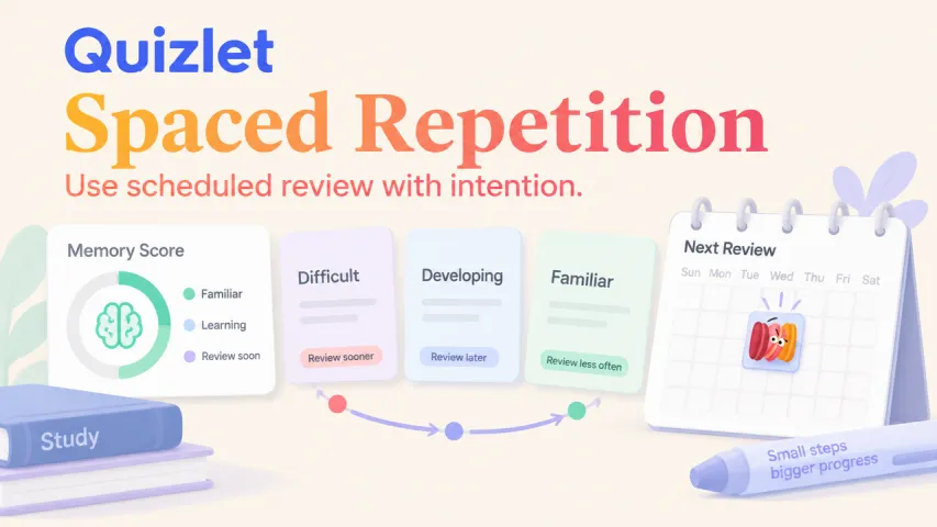 Quizlet Spaced Repetition: Use Scheduled Review Well