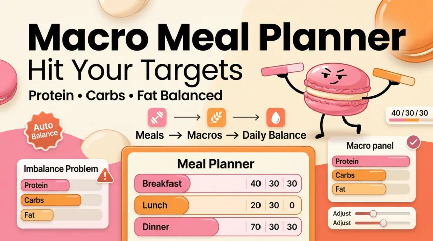 Macro Meal Planner: Hit Your Protein, Carb & Fat Targets