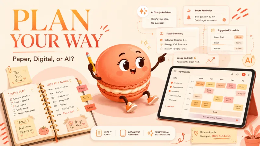 Academic Planners for Students: Paper, Digital, or AI