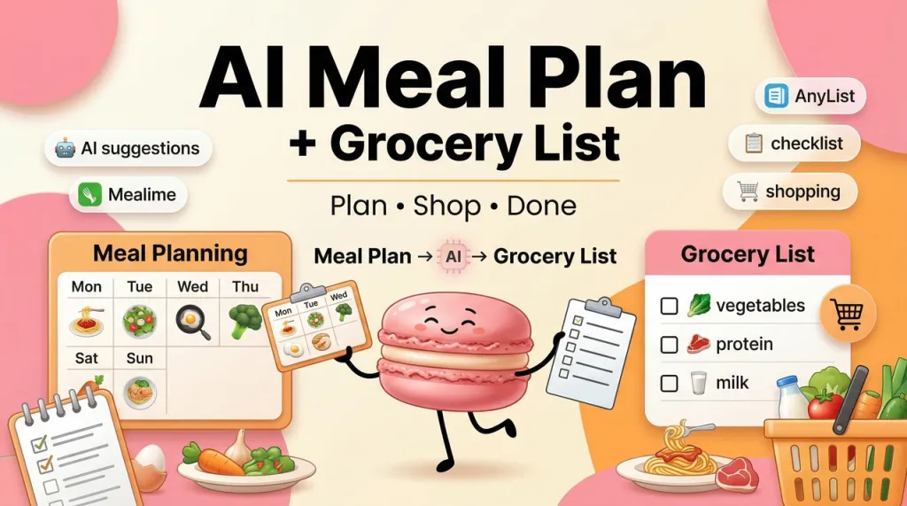 Meal Plan With Grocery List: Let AI Do Both