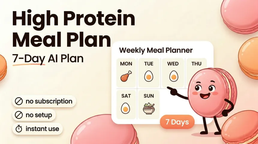 High Protein Meal Plan: 7-Day Plan Built by AI