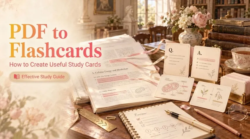 PDF to Flashcards: How to Create Useful Study Cards