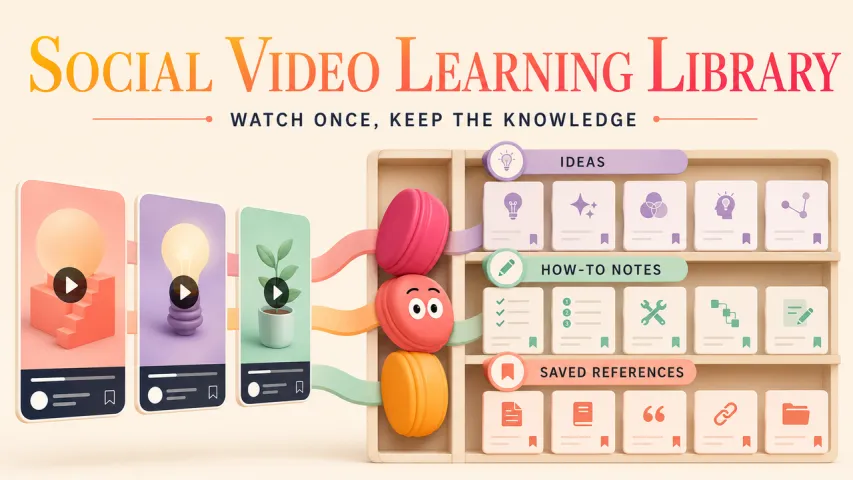 Build a Learning Library From Social Videos