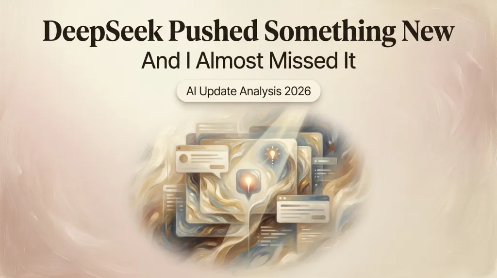 DeepSeek quietly pushed something new, and I almost missed it