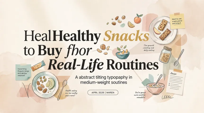 Healthy Snacks to Buy for Real-Life Routines