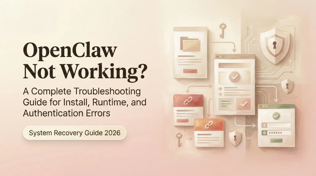 OpenClaw Not Working? A Complete Troubleshooting Guide for Install, Runtime, and Authentication Errors