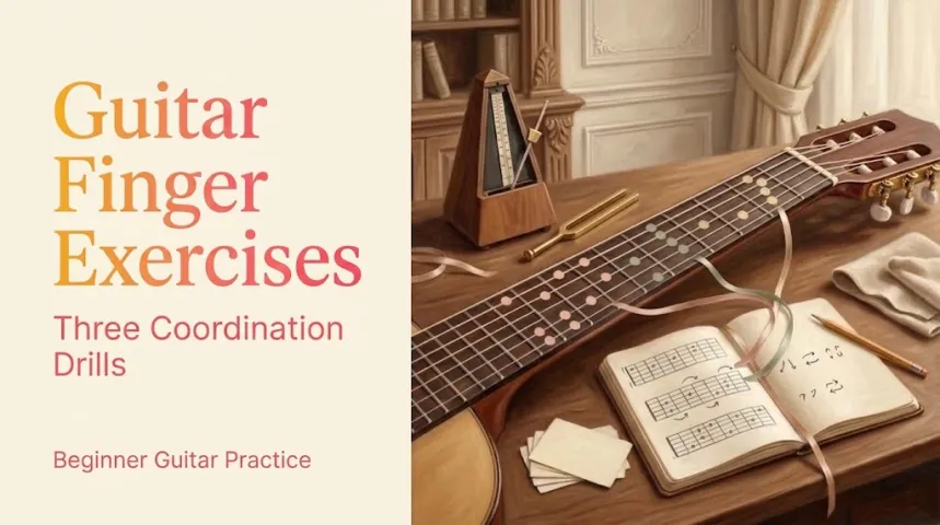 Guitar Finger Exercises: Three Coordination Drills