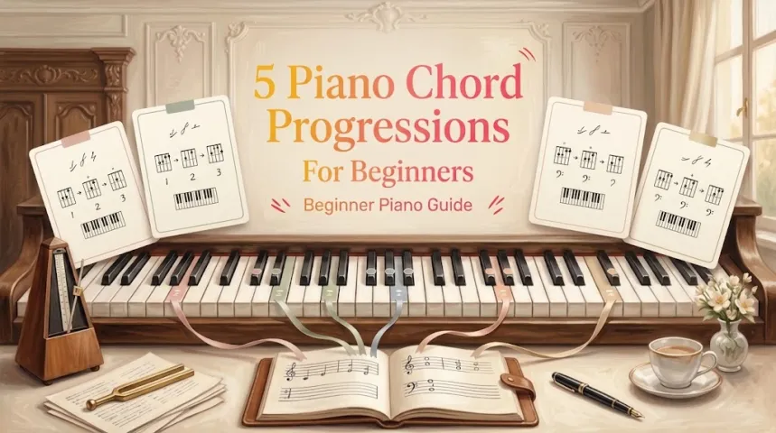 5 Piano Chord Progressions for Beginners