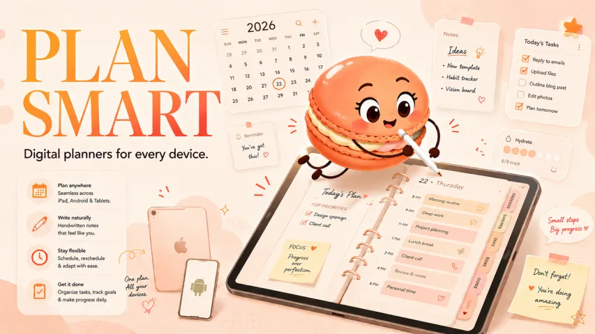 Digital Planners for iPad, Android, and Tablets