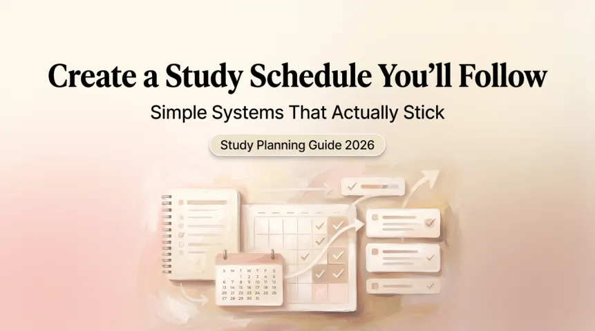How to Create a Study Schedule You'll Follow