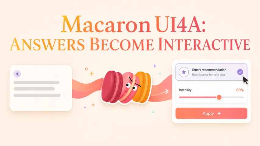 Macaron UI4A: How AI Answers Become Interactive UI