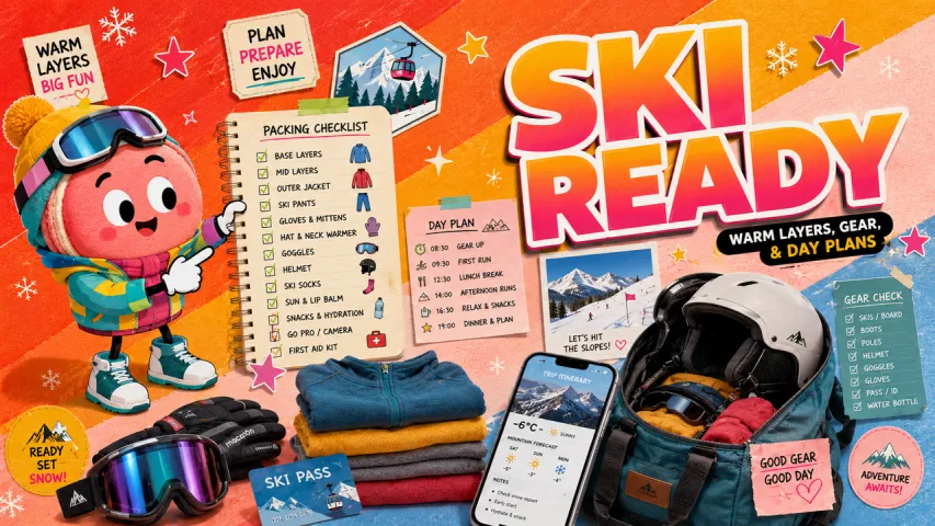 Ski Trip Packing List: Warm Layers, Gear, and Day Plans