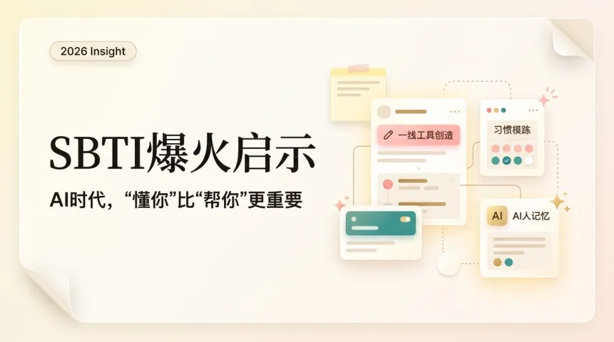 SBTI爆火启示：AI时代，"懂你"比"帮你"更重要