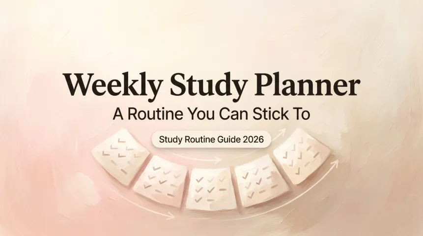 Weekly Study Planner: A Routine You Can Stick To