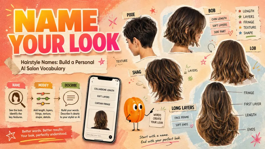 Hairstyle Names: Build a Personal AI Salon Vocabulary