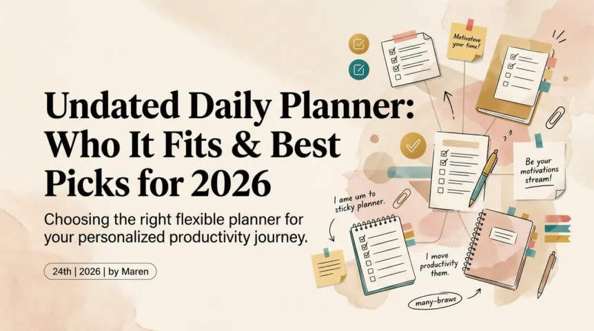 Undated Daily Planner: Who It Fits & Best Picks for 2026