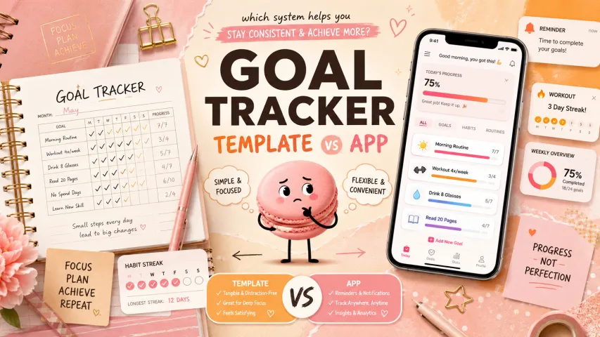Goal Tracker Template vs Goal Tracker App