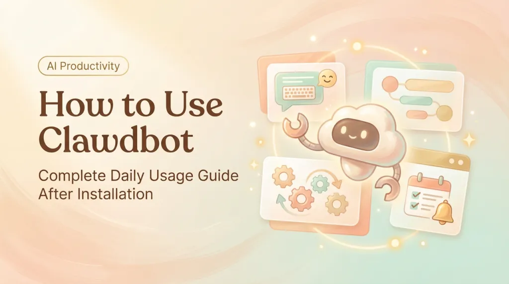 How to Use Clawdbot: Complete Daily Usage Guide After Installation