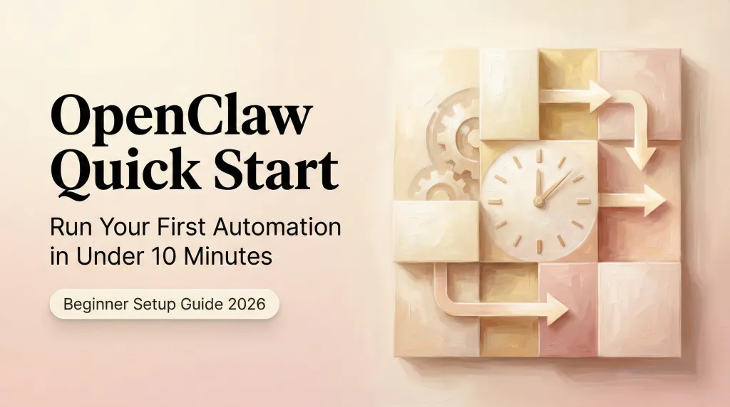 OpenClaw Quick Start: Run Your First Automation in Under 10 Minutes