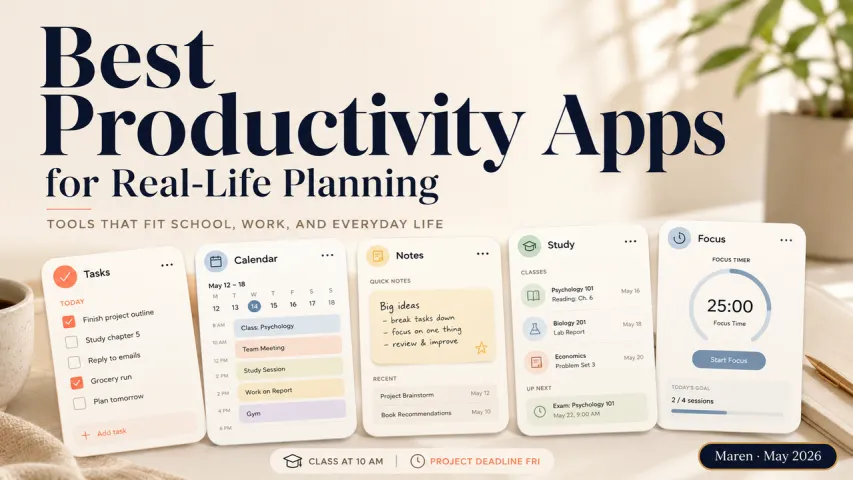 Best Productivity Apps for Real-Life Planning