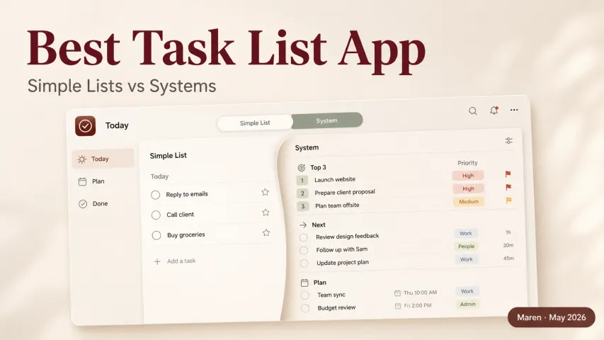Best Task List App: Simple Lists vs Systems