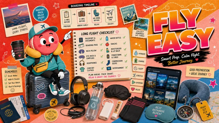 How to Prepare for a Long Flight Without Stress