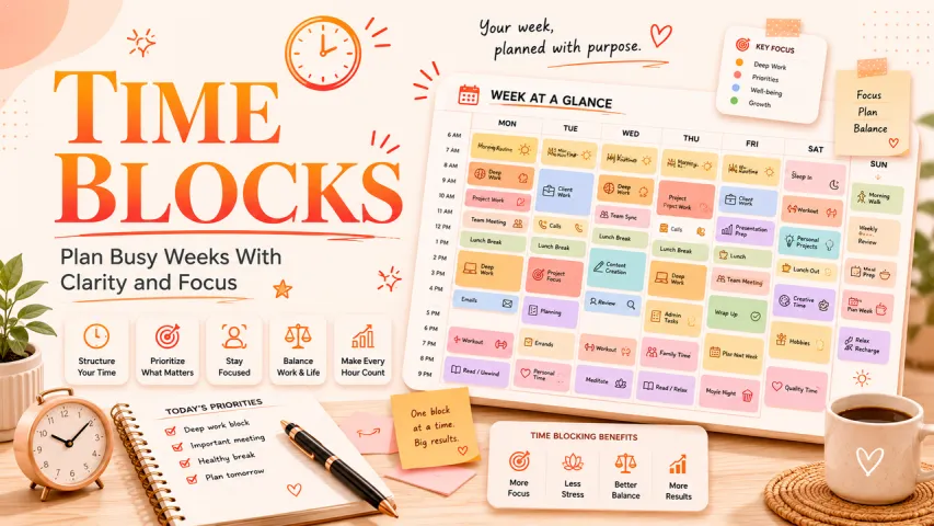 Time Blocking Template for Busy Weeks
